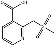 2-((Methylsulfonyl)Methyl)Nicotinic Acid Struktur