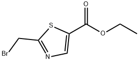 2-bromomethyl-5-thiazolecarboxylic acid ethyl ester Struktur