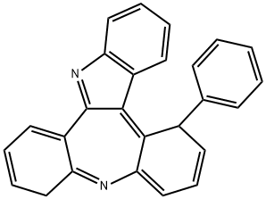 Benz[b]indolo[2,3-d][1]benzazepine, 5,10-dihydro-5-phenyl- Struktur