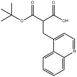 2-(4-Quinolinylmethyl)propanedioic acid 1-(1,1-dimethylethyl) ester Struktur