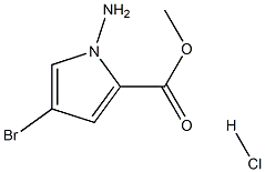 Methyl 1-amino-4-bromo-1H-pyrrole-2-carboxylate monohydrochloride Struktur