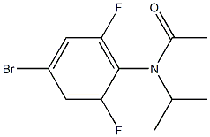 Acetamide,N-(4-bromo-2,6-difluorophenyl)-N-(1-methylethyl)- Struktur