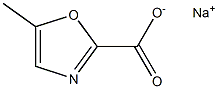 sodium 5-methyl-1,3-oxazole-2-carboxylate Struktur