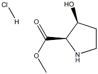 methyl (2r,3s)-3-hydroxypyrrolidine-2-carboxylate hydrochloride Struktur