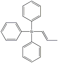 (1-PROPEN-1-YL)TRIPHENYLSILANE Struktur