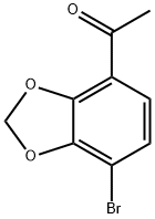 Ethanone, 1-(7-bromo-1,3-benzodioxol-4-yl)- Struktur