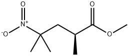 methyl(S)-2,4-dimethyl-4-nitropentanoate Struktur