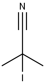 2-Iodo-2-methylpropionitrile Struktur