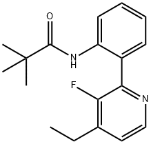 N-(2-(4-ethyl-3-fluoropyridin-2-yl)phenyl)pivalamide Struktur