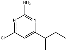 2-amino-6-(but-2-yl)-4-chloropyrimidine Struktur