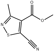 Methyl 5-cyano-3-methylisothiazole-4-carboxylate Struktur