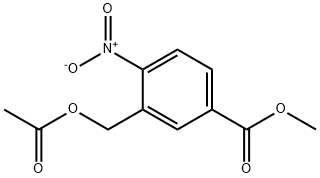 methyl 3-(acetoxymethyl)-4-nitrobenzoate Struktur