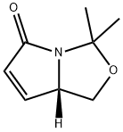 (S)-3,3-dimethyl-1,7a-dihydro-3H,5H-pyrrolo[1,2-c]oxazol-5-one Struktur