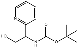 tert-Butyl 2-hydroxy-1-(pyridin-2-yl)ethylcarbamate Struktur