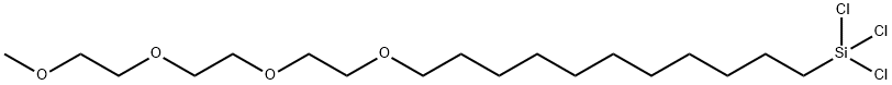 Trichloro-(11-{2-[2-(2-Methoxy-Ethoxy)- Ethoxy]-Ethoxy}-Undecyl)-Silane Struktur