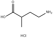 4-Amino-2-methylbutanoic acid hydrochloride Struktur