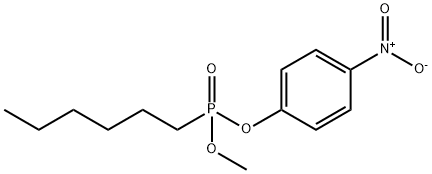 Hexylphosphonic acid methyl 4-nitrophenyl ester Struktur