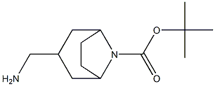 endo-3-aminomethyl-8-boc-8-azabicyclo[3.2.1]octane Struktur