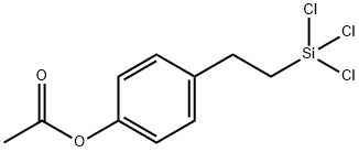 4-Acetoxyphenethyl Trichlorosilane Struktur