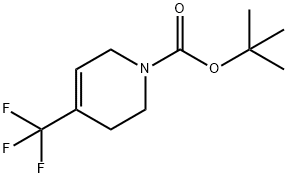 tert-butyl 4-(trifluoromethyl)-5,6-dihydropyridine-1(2H)-carboxylate Struktur