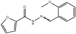 N'-[(E)-(2-methoxyphenyl)methylidene]furan-2-carbohydrazide Struktur