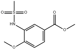 methyl 4-methoxy-3-(methylsulfonamido)benzoate Struktur