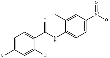 2,4-dichloro-N-(2-methyl-4-nitrophenyl)benzamide Struktur