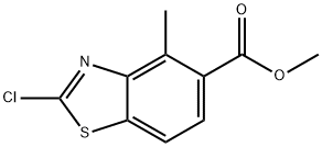 Methyl 2-chloro-4-methylbenzo[d]thiazole-5-carboxylate Struktur