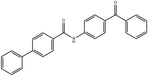 N-(4-benzoylphenyl)-4-biphenylcarboxamide Struktur