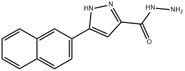 5-Naphthalen-2-yl-2H-pyrazole-3-carboxylic acid hydrazide Struktur