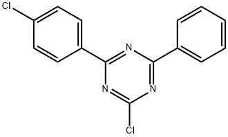 2-氯-4-(4-氯苯基)-6-苯基-1,3,5-三嗪, 30894-93-0, 結(jié)構(gòu)式