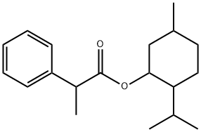 2-PHENYL-PROPIONIC ACID 2-ISOPROPYL-5-METHYL-CYCLOHEXYL ESTER 結(jié)構(gòu)式