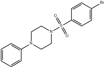 1-[(4-bromophenyl)sulfonyl]-4-phenylpiperazine Struktur