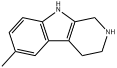 6-Methyl-2,3,4,9-tetrahydro-1H-pyrido[3,4-b]indole Struktur