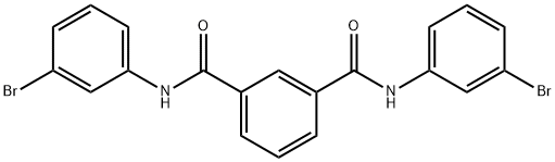 N,N'-bis(3-bromophenyl)benzene-1,3-dicarboxamide Struktur