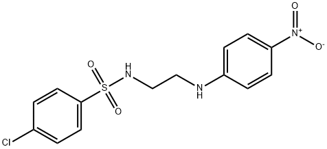 4-chloro-N-{2-[(4-nitrophenyl)amino]ethyl}benzenesulfonamide Struktur