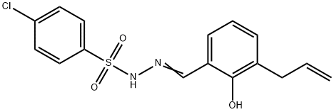 (E)-N'-(3-allyl-2-hydroxybenzylidene)-4-chlorobenzenesulfonohydrazide Struktur