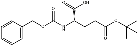 N-[(Phenylmethoxy)carbonyl]glutamic acid 5-(1,1-dimethylethyl) ester Struktur