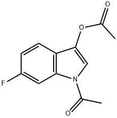 1-Acetyl-6-fluoro-1H-indol-3-yl acetate Struktur