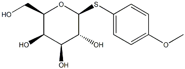 4-Methoxyphenyl 1-thio-beta-D-galactopyranoside Struktur