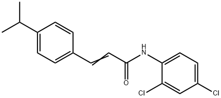 (2E)-N-(2,4-dichlorophenyl)-3-[4-(propan-2-yl)phenyl]prop-2-enamide Struktur