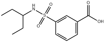 3-(N-(pentan-3-yl)sulfamoyl)benzoic acid Struktur