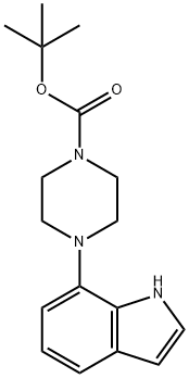 tert-butyl 4-(1H-indol-7-yl)piperazine-1-carboxylate Struktur