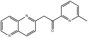 1-(6-methylpyridin-2-yl)-2-(1,5-naphthyridin-2-yl)ethanone Struktur