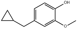 4-(Cyclopropylmethyl)-2-methoxyphenol Struktur