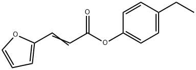 4-ethylphenyl 3-(2-furyl)acrylate Struktur