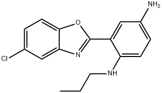 2-(5-Chlorobenzo[d]oxazol-2-yl)-N1-propylbenzene-1,4-diamine Struktur