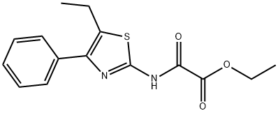 ethyl [(5-ethyl-4-phenyl-1,3-thiazol-2-yl)amino](oxo)acetate Struktur