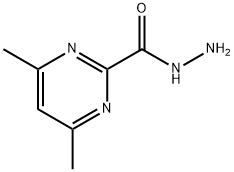 4,6-Dimethylpyrimidine-2-carbohydrazide Struktur