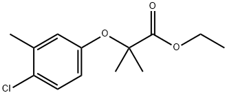 ethyl 2-(4-chloro-3-methylphenoxy)-2-methylpropanoate Struktur